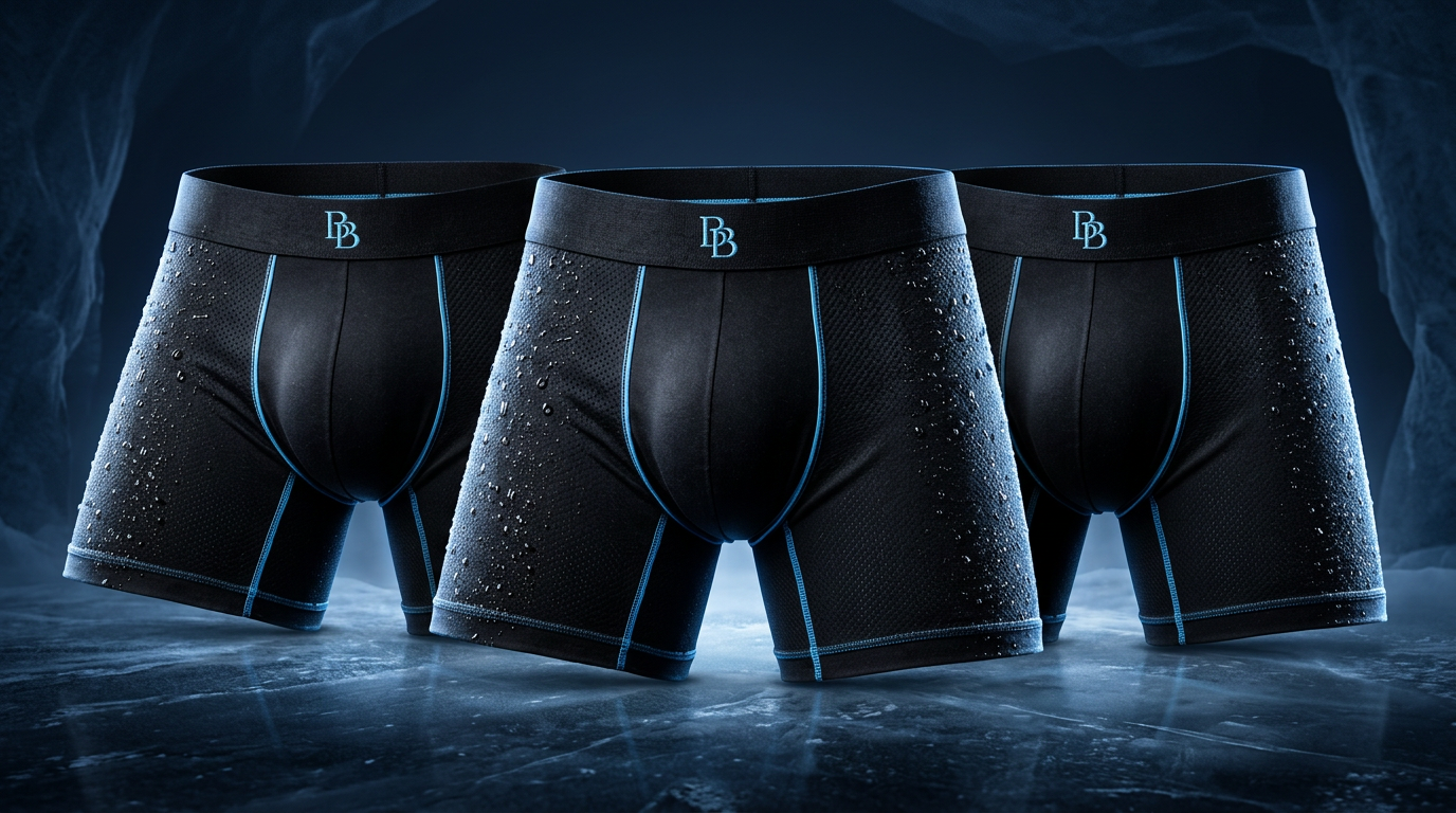 Three BluBallz boxer briefs